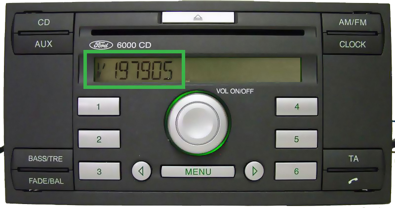 Free Ford Radio Code - V/M series