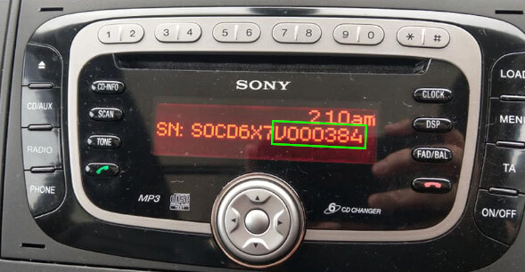 Kostenloser Ford-Radiocode – V/M-Serie